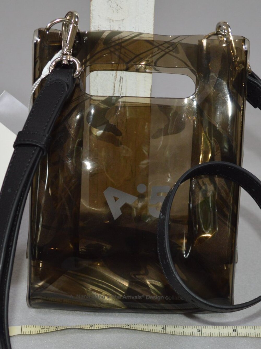 NWT nana-nana x The Arrivals A5 Mini Tote Safari PVC Crossbody Bag - Picture 10 of 14